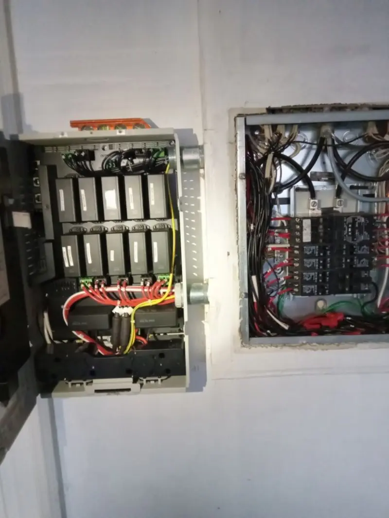 Electrical panel upgrade completed for Security Camera Wiring in North Kansas City
